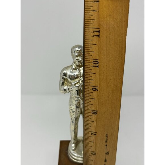 Vintage 1960s Wood And Metal Rifle Pistol Shooting Award Trophy Award - Picture 8 of 10